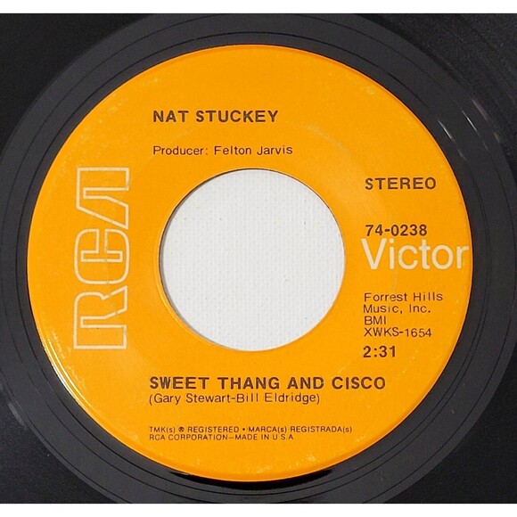 Nat Stuckey ‎– Sweet Thang And Cisco / Son Of A Bum - RCA Victor 45 RPM '69 - Picture 1 of 2